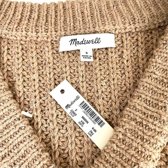 NWT Madewell Pleat-Sleeve Wool Silk Blend Sweater Small - Picture 11 of 14